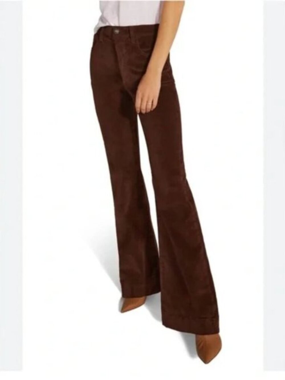 FAVORITE DAUGHTER The Valentina Super High Waist Flare Corduroy Jeans